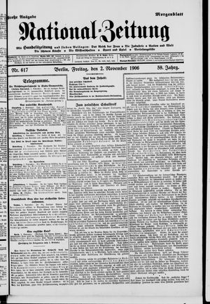 National-Zeitung vom 02.11.1906