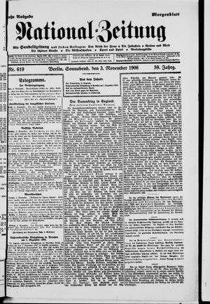National-Zeitung vom 03.11.1906