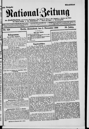 National-Zeitung vom 03.11.1906