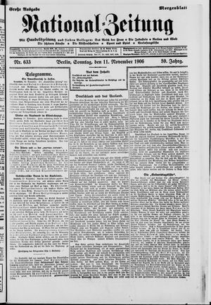 National-Zeitung vom 11.11.1906