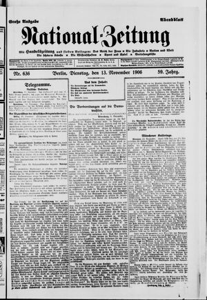 National-Zeitung on Nov 13, 1906