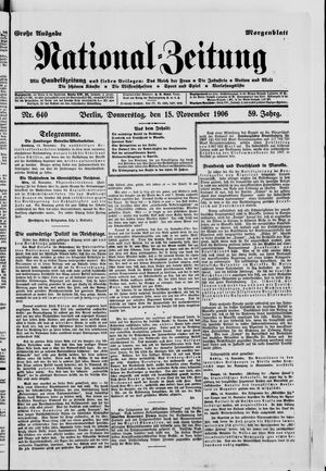 National-Zeitung vom 15.11.1906