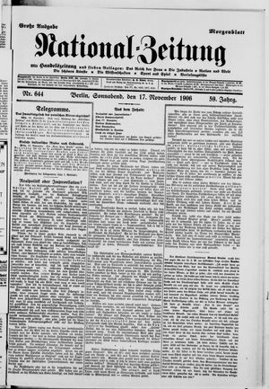 National-Zeitung vom 17.11.1906