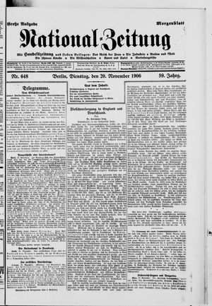 National-Zeitung vom 20.11.1906