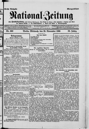 National-Zeitung vom 28.11.1906