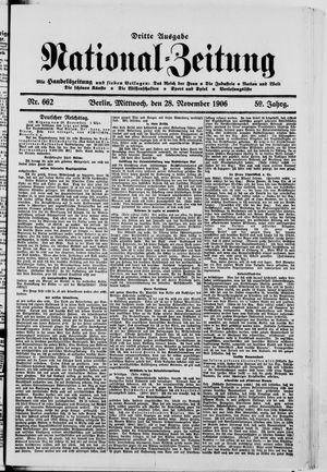 National-Zeitung vom 28.11.1906