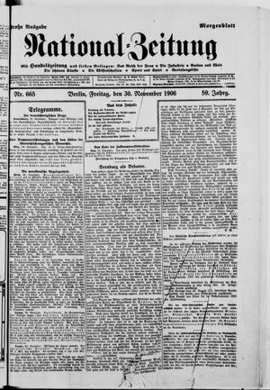 National-Zeitung vom 30.11.1906