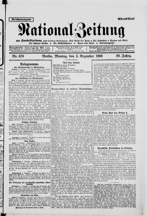 Nationalzeitung vom 03.12.1906