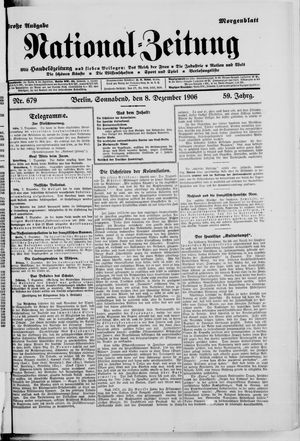 National-Zeitung on Dec 8, 1906