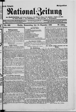 National-Zeitung vom 13.12.1906