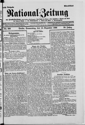 National-Zeitung vom 13.12.1906