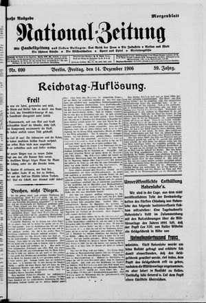 National-Zeitung vom 14.12.1906