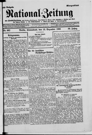 National-Zeitung vom 15.12.1906