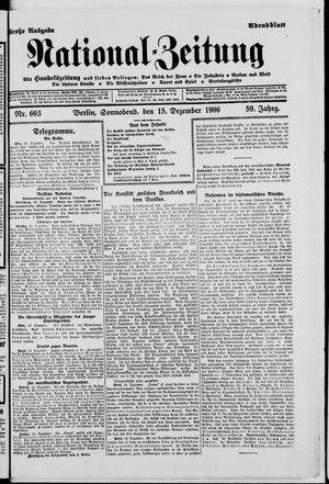 National-Zeitung vom 15.12.1906