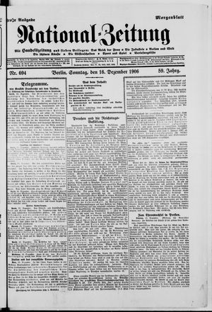 National-Zeitung vom 16.12.1906