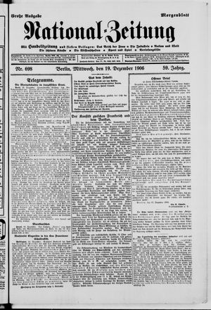 National-Zeitung vom 19.12.1906