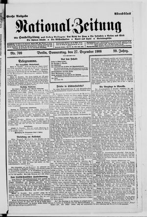 National-Zeitung vom 27.12.1906