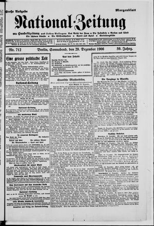 National-Zeitung vom 29.12.1906
