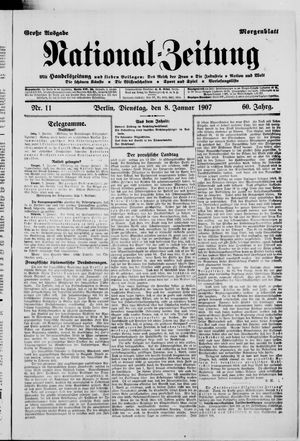 Nationalzeitung on Jan 8, 1907