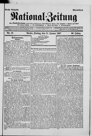 Nationalzeitung on Jan 11, 1907