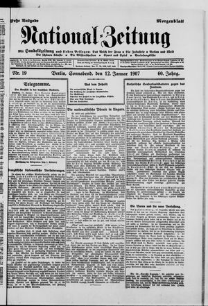 National-Zeitung on Jan 12, 1907