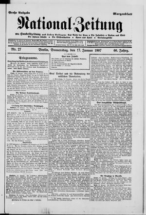 Nationalzeitung on Jan 17, 1907