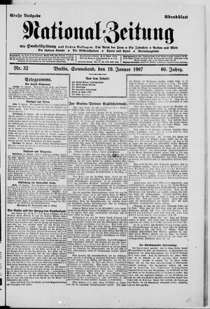 Nationalzeitung on Jan 19, 1907
