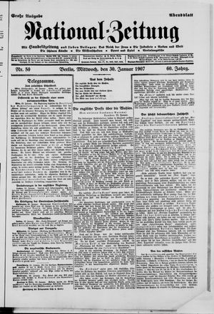 Nationalzeitung on Jan 30, 1907