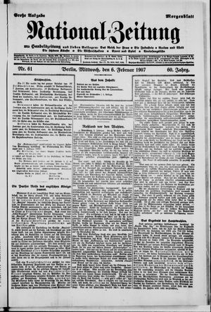 Nationalzeitung on Feb 6, 1907