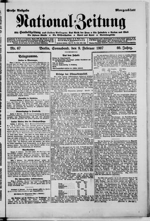Nationalzeitung vom 09.02.1907