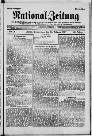 National-Zeitung vom 14.02.1907