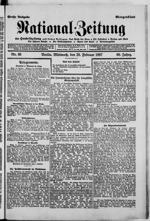 National-Zeitung vom 20.02.1907