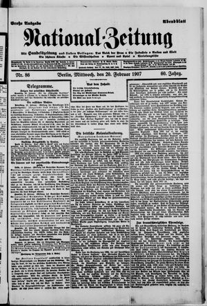 National-Zeitung vom 20.02.1907