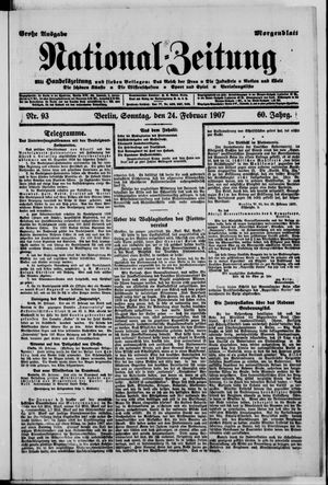 National-Zeitung on Feb 24, 1907