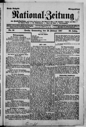 Nationalzeitung on Feb 28, 1907