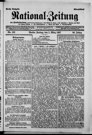 Nationalzeitung vom 01.03.1907