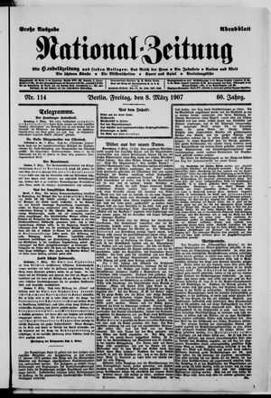 Nationalzeitung vom 08.03.1907