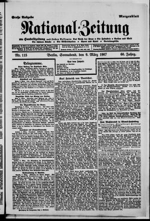 Nationalzeitung vom 09.03.1907