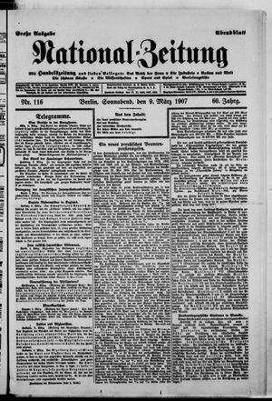 Nationalzeitung vom 09.03.1907