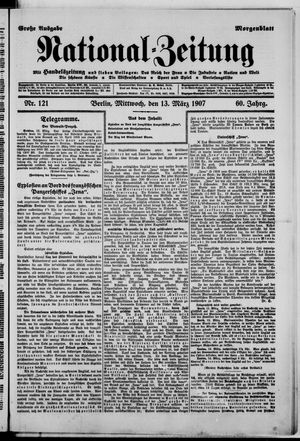 Nationalzeitung on Mar 13, 1907