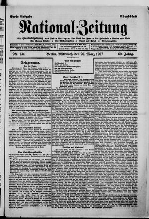 National-Zeitung vom 20.03.1907