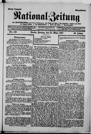Nationalzeitung on Mar 22, 1907