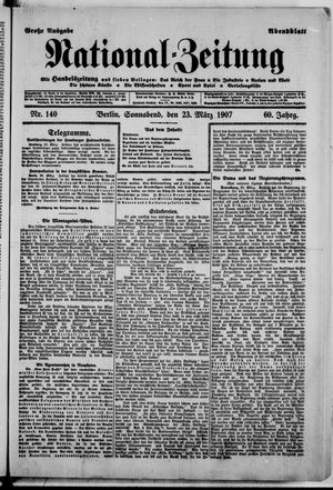 Nationalzeitung vom 23.03.1907