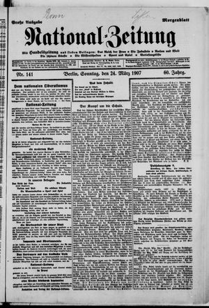 Nationalzeitung vom 24.03.1907