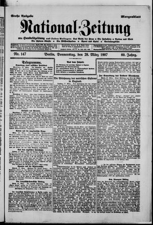 Nationalzeitung on Mar 28, 1907