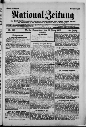 Nationalzeitung vom 28.03.1907