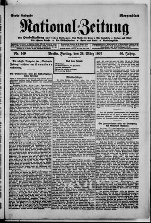 Nationalzeitung vom 29.03.1907
