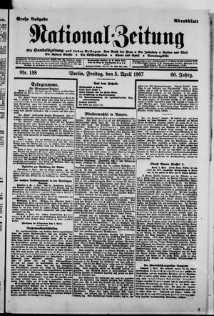 Nationalzeitung vom 05.04.1907