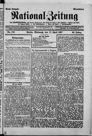 Nationalzeitung on Apr 17, 1907
