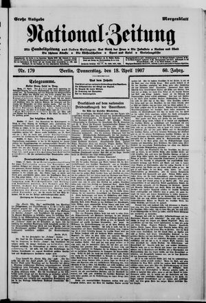 Nationalzeitung on Apr 18, 1907